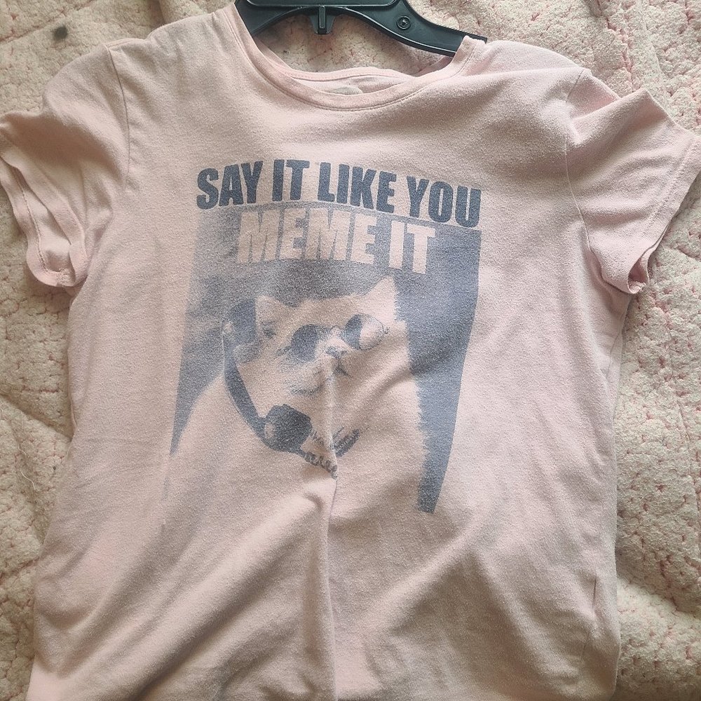 Cute kids pink graphic tee
